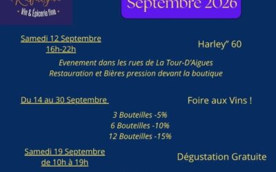Programme de septembre